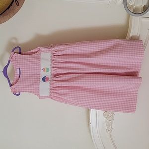Smocked girls dress size 5